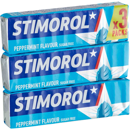 Stimorol Peppermint Sugarfree 3-pak 42 g