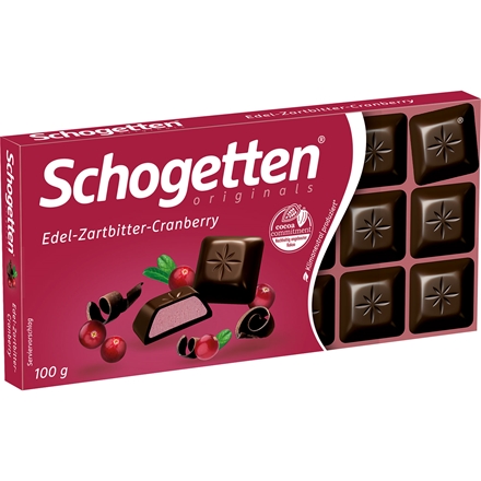 Schogetten Edel-Zartbitter-Cranberry 100 g