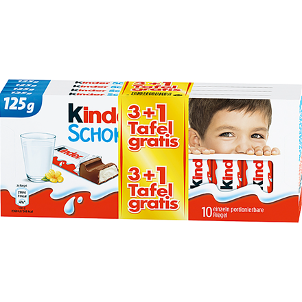 Ferrero Kinder Schokolade 3+1x10er 500g
