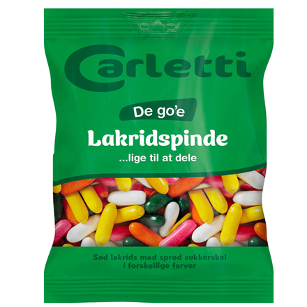 Carletti Lakridspinde 380 g