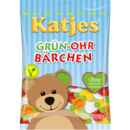 Katjes Grün-Ohr Bärchen 500 g