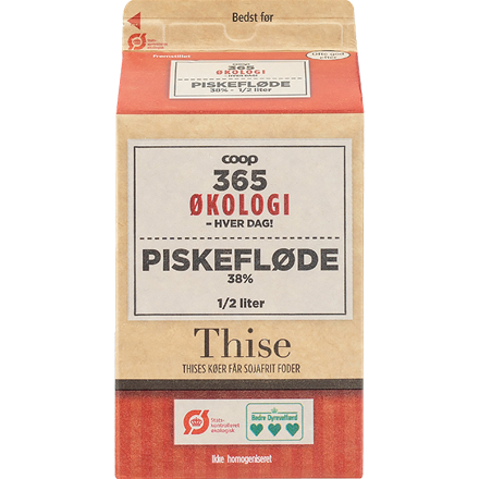 365 Økologi Piskefløde 0,5 l