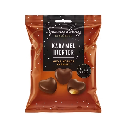 Spangsberg Karamel Hjerter 100 g