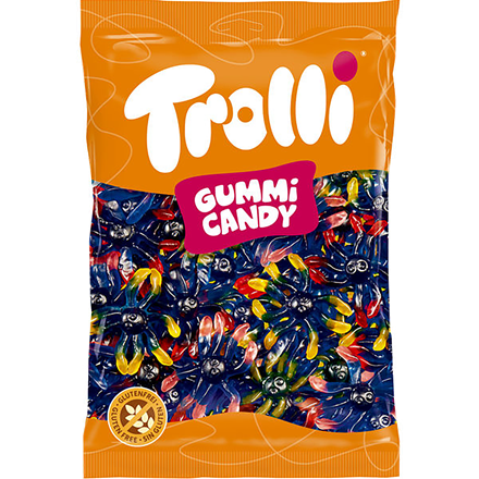 Trolli Gummi Candy Blæksprutter 1 kg