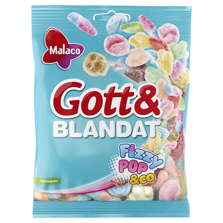 Malaco Godt & Blandet Fizzy 170 g