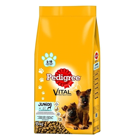 Pedigree Junior Maxi med kylling og ris 15 kg