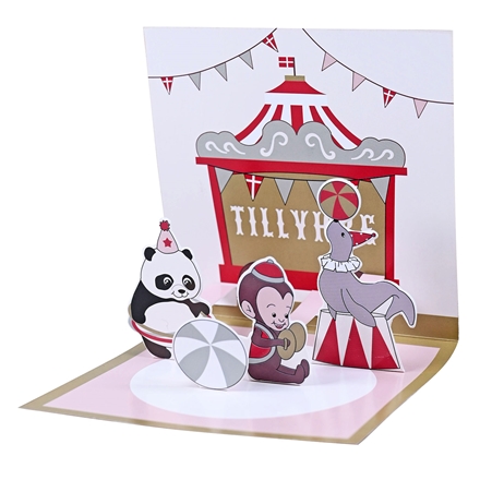 Pop-up kort Cirkus
