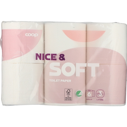 Coop Nice & Soft Toiletpapir 6 rl