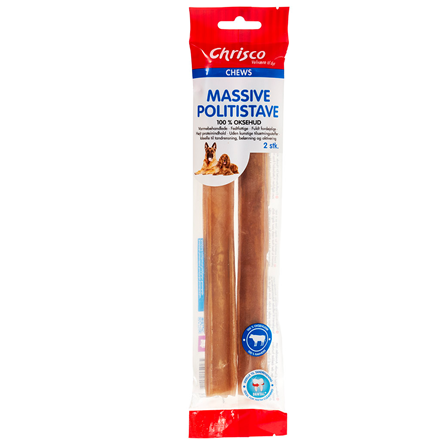 Chrisco - Massive Politistave brune 2er