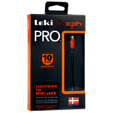 Leki bycph PRO Lightning to Mini Jack for Earphones