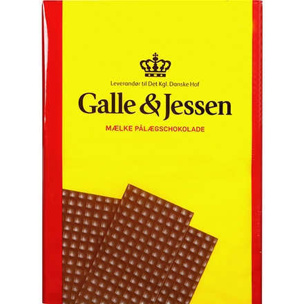 Galle & Jessen Pålægschokolade Mælk 2-pak 216g
