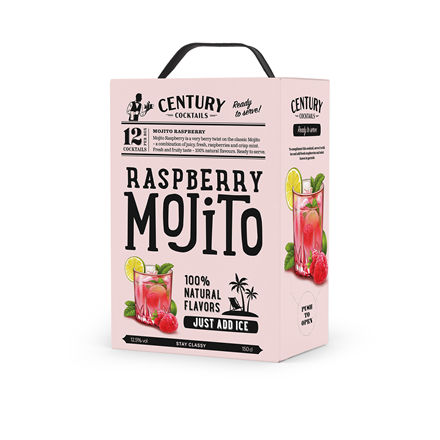 Century Cocktails Raspberry Mojito 12,5% 1,5 l