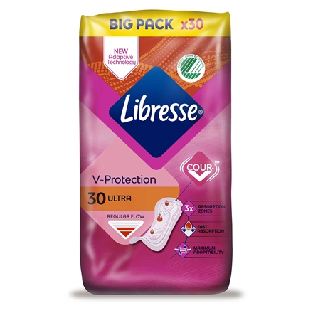 Libresse Ultra+ Normal Wing Big Pack 30 stk