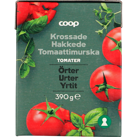 Hakkede Tomater med urter 390g