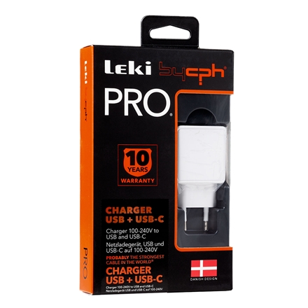 Leki bycph PRO USB og USB-C Power Adapter
