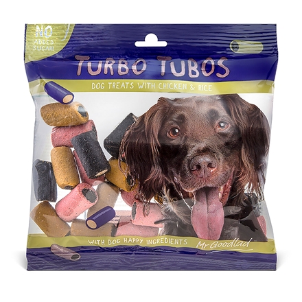 Hundesnack "TURBO TUBOS" med Kylling&Ris 150 g