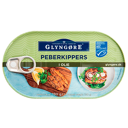 Glyngøre MSC Kippers i Peber 190 g