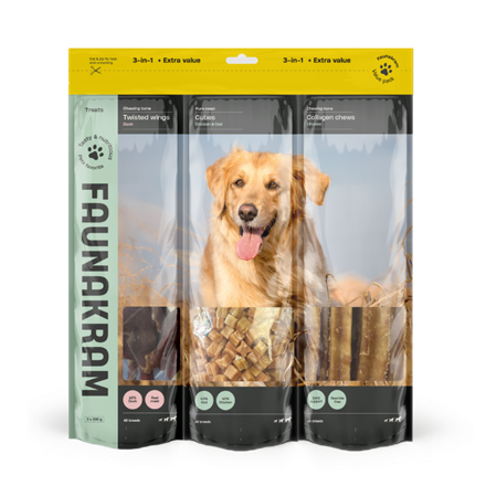 Faunakram 3in1 Dog MEGA PACK 600 g V3