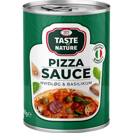 Taste of Nature Pizza Sauce Hvidløg/Basilikum 400 g