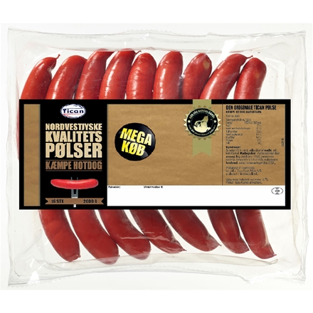 Megakøb Kæmpe Hotdog 2000 g
