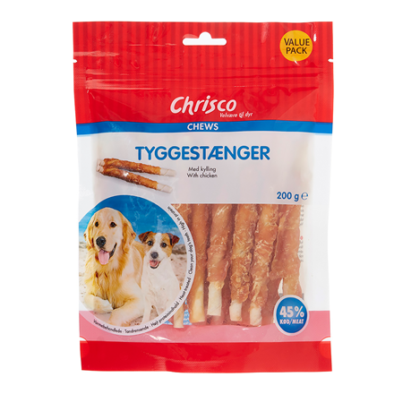 Chrisco - Tyggestænger m. Kylling 200 g