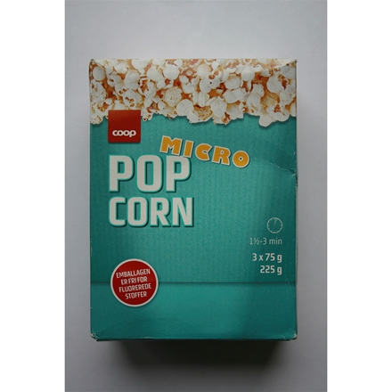 Coop Micropopcorn 225gr