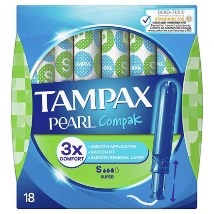 Tampax Compak Pearl Super 18