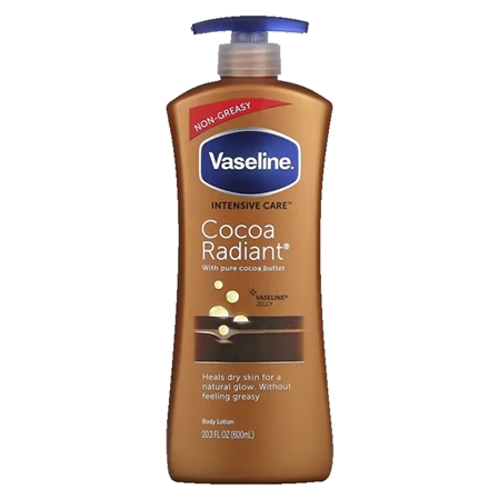 Vaseline Body Milk Cocoa Radiant 600 ml