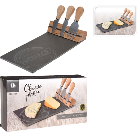 Ostesæt m. knive & bræt