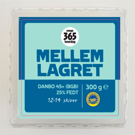 365 Hverdag Skiveost ML 300 g