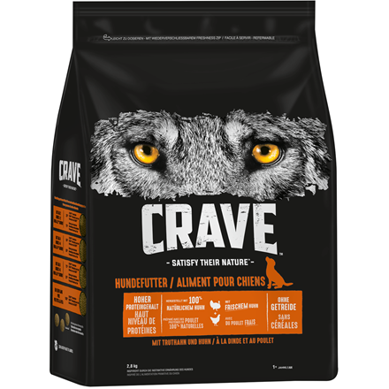 Crave Dog med Kalkun og Kylling 2,8 kg