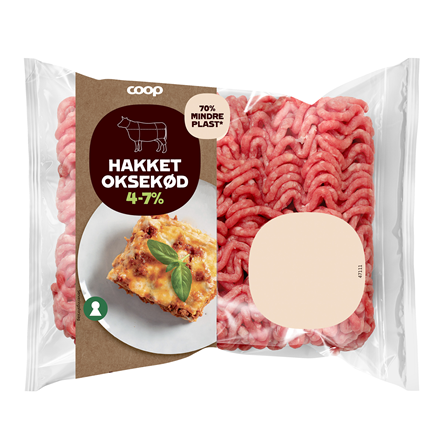 Coop Hakket Oksekød 4-7% 400 g