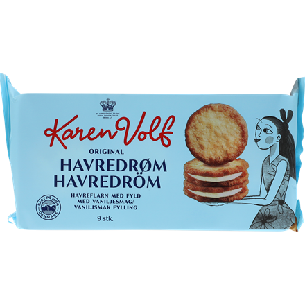 Karen Volf Havreflager med Vaniljecreme 140 g