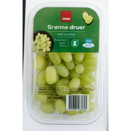 Druer Grønne, Kernefri 500g