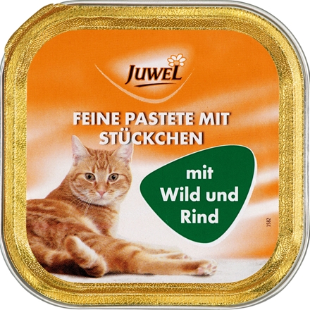 Juwel Feine Pastete mit Stückchen 100 g Wild + Rind