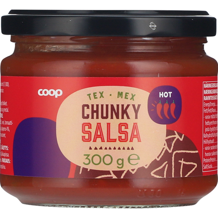 Coop Chunky Salsa Hot 300 g