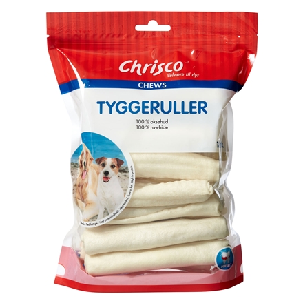 Chrisco - Tyggeruller Hvide 18 stk 400g