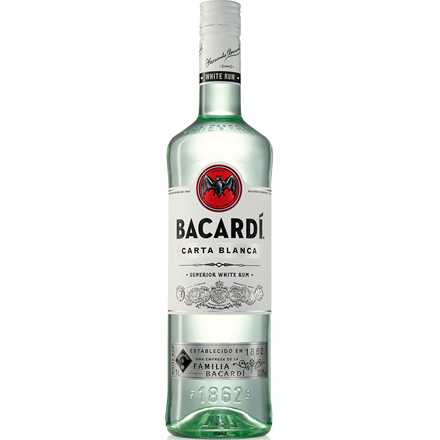 Bacardi Carta Blanca 37,5% 1 l