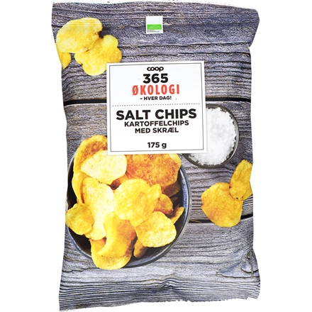 365 Økologi Chips, Salt 175 g