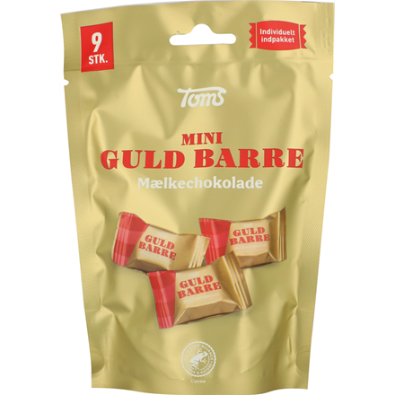 Toms Bag Mini Guld Barre Mælk 90 g