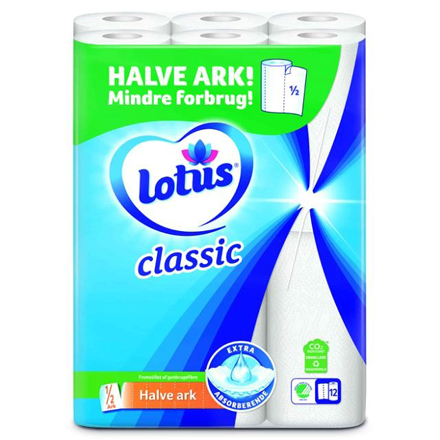 Lotus Classic Køkkenrulle 12 Ruller