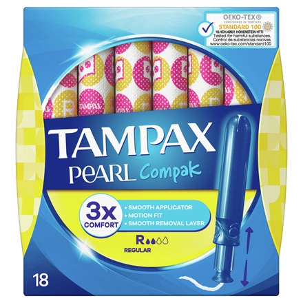 Tampax Compak Pearl Regular 18