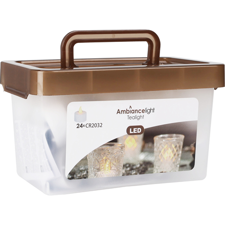 LED Fyrfadslys Hvid 24 stk