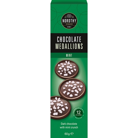 Nordthy Chokolade Medaljoner Mint 60 g