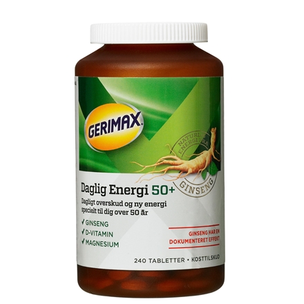 Gerimax Daglig Energi 50+ 240 stk