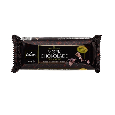 Odense Chokolade Mørk 70% 200 g