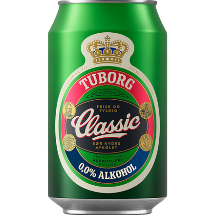 Tuborg Classic 0,0% Alkohol 24x0,33l