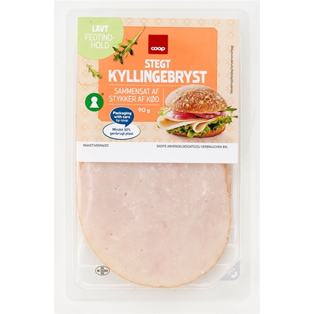 Coop stegt kyllingebryst 100 g