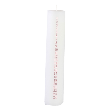 Calendar candles w. numbers 1-24