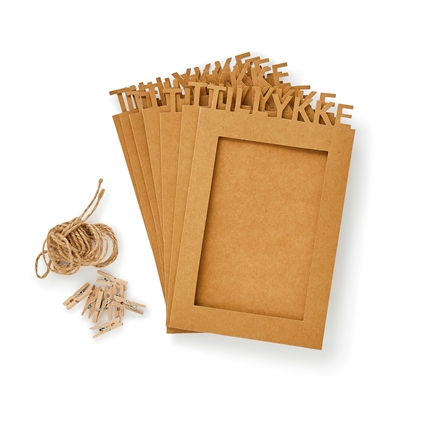 Guirlande Tillykke Fotorammer 2 m